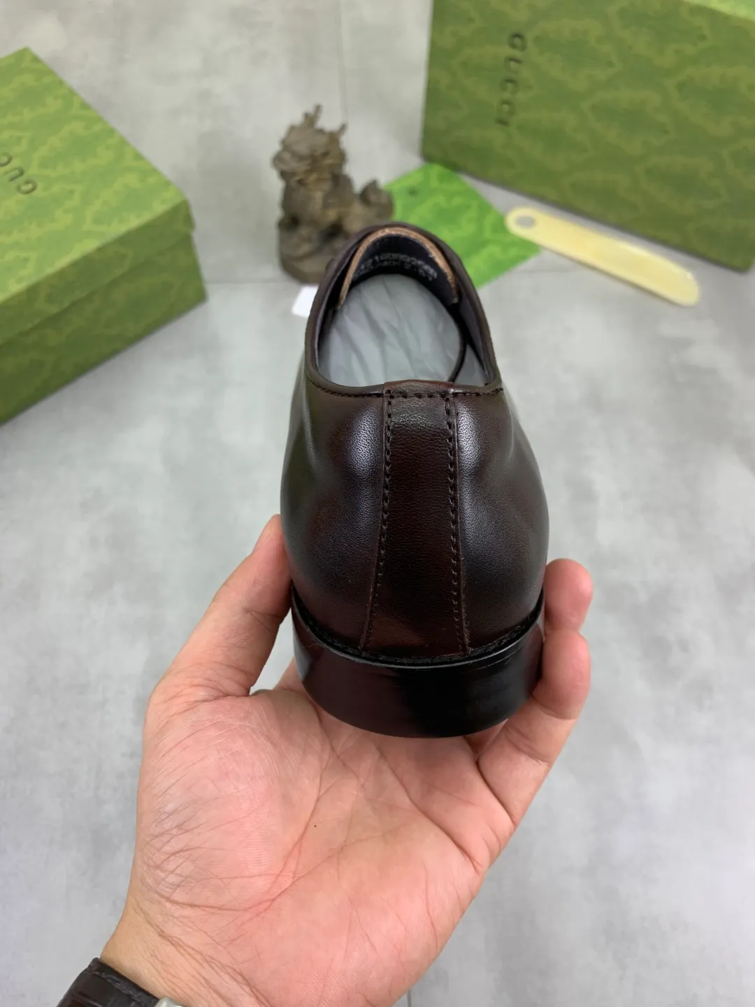 Men's Men's Shoes 💰P542 [New Style] 💰💎💎💎 [Gucci] GUCCI high-end men's formal business leather shoes, original order 1:1! Original imported high-end calfskin, original metal buckle, imported first-layer pigskin lining for feet, original high-end outsole, men's shoe size: 38-44